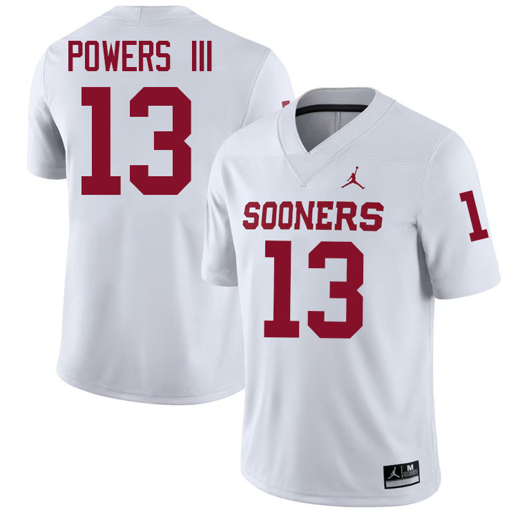 Reggie Powers III Oklahoma Sooners Jersey,Oklahoma Sooners Football Uniforms,Jersey-White